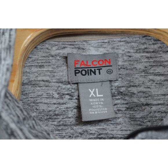 Falcon Point XL Gray Space-Dye 1/4 Zip Pullover - Picture 3 of 4